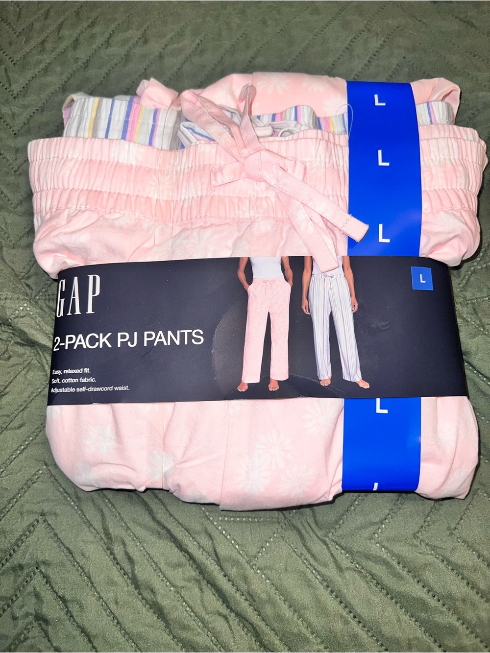 GAP Pink & Pastel Stripe 2-Pack PJ Pants